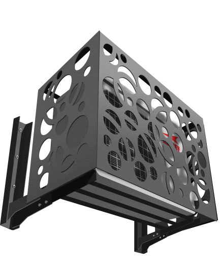 Корзины для кондиционеров с перфорацией в виде круга RAL9004